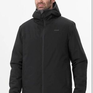 Men's Black ski jacket wedze piste 500 size M